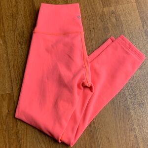 Lululemon Leggings Sport High-Rise Peach Pink Capri .